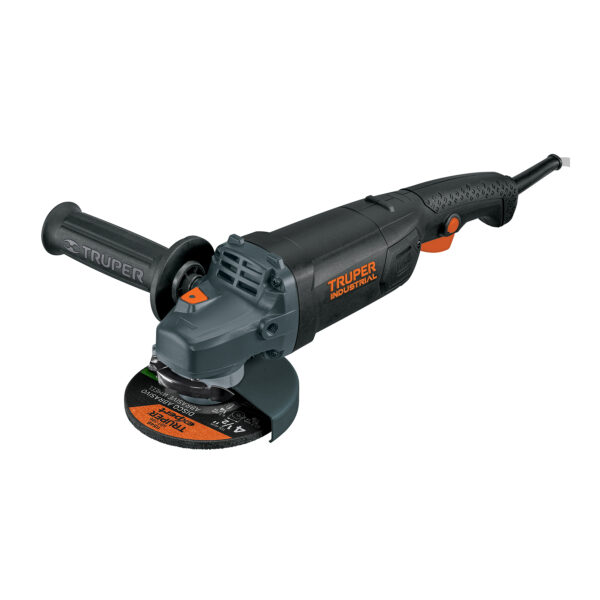 PULIDORA ANGULAR INDUSTRIAL DE 4 1/2" 1250W TRUPER 12873/ESMA-4512N
